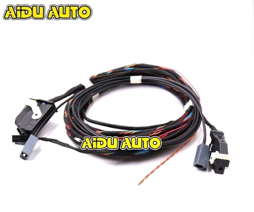 Rear High Line AV Camera KIT With Guidance Line Install harness Wire Cable For VW Tiguan 5N0907441A 5N0 907 441 A