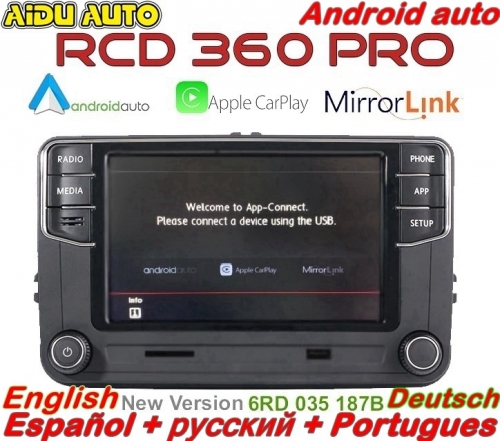 Android Auto Carplay RCD360 PRO NONAME RCD330P RCD340P 187B Radio For VW Golf 5 6 Jetta MK5 MK6 Tiguan Passat B6 B7 CC Polo 6R