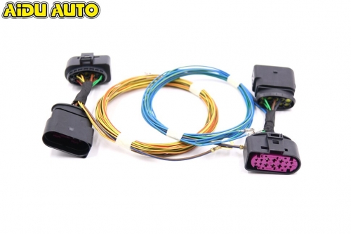 AIDUAUTO HID Xenon Headlight 10 to 14 Pin Connector Adapter harness Wire Cable For VW Beetle