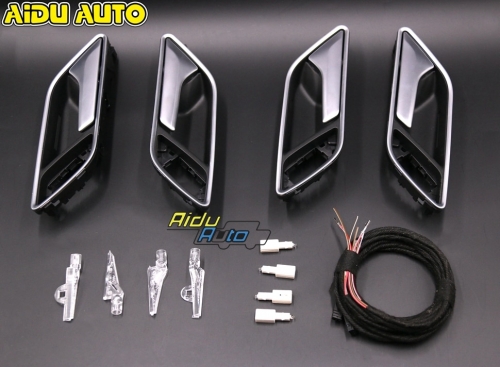 1 Set 4 PCS For Audi A3 8V door handle with LED ambient light