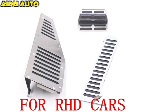 FOR RHD VW Golf 6 MK6 Jetta MK5 Scirocco Octavia PASSAT B6 B7 CC Stainless Steel Manual Transmission MT Pedal Pads Foot Rest