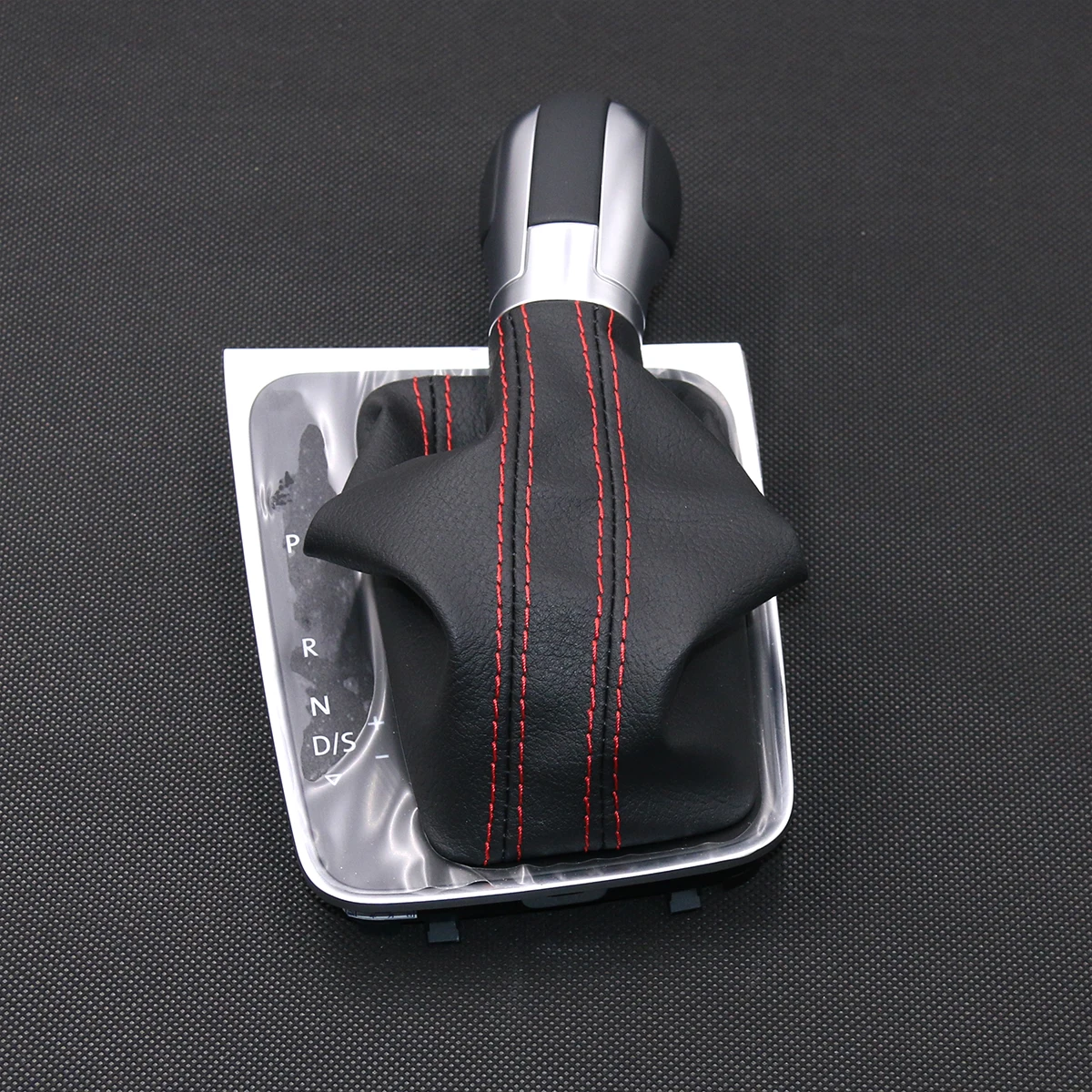 DSG Genuine leather red line stitch Gear Shift knob For Golf 7 MK7
