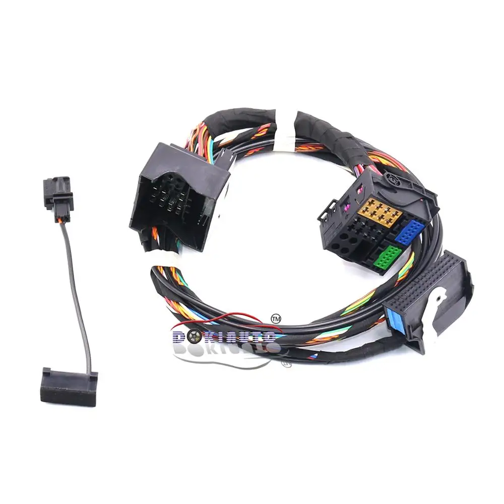 FOR Golf Passat Tiguan Jetta 9W2 9W7 9ZZ Bluetooth-compatible RCD510 RNS510 Plug&amp;Play Wiring Harness cables With Microphone