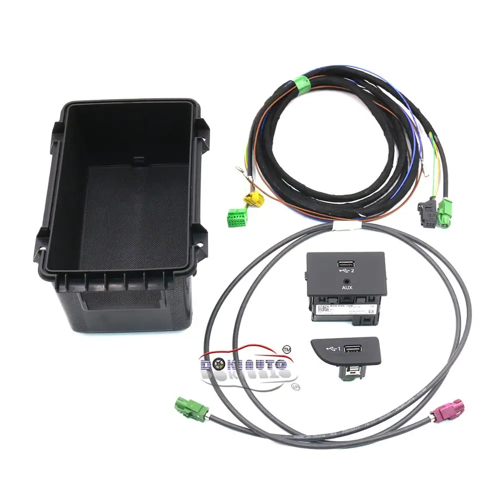 FOR Audi A3 8V Q2 MIB 2 CarPlay MDI USB AMI Install Plug Socket Switch Button And Harness Full KIT