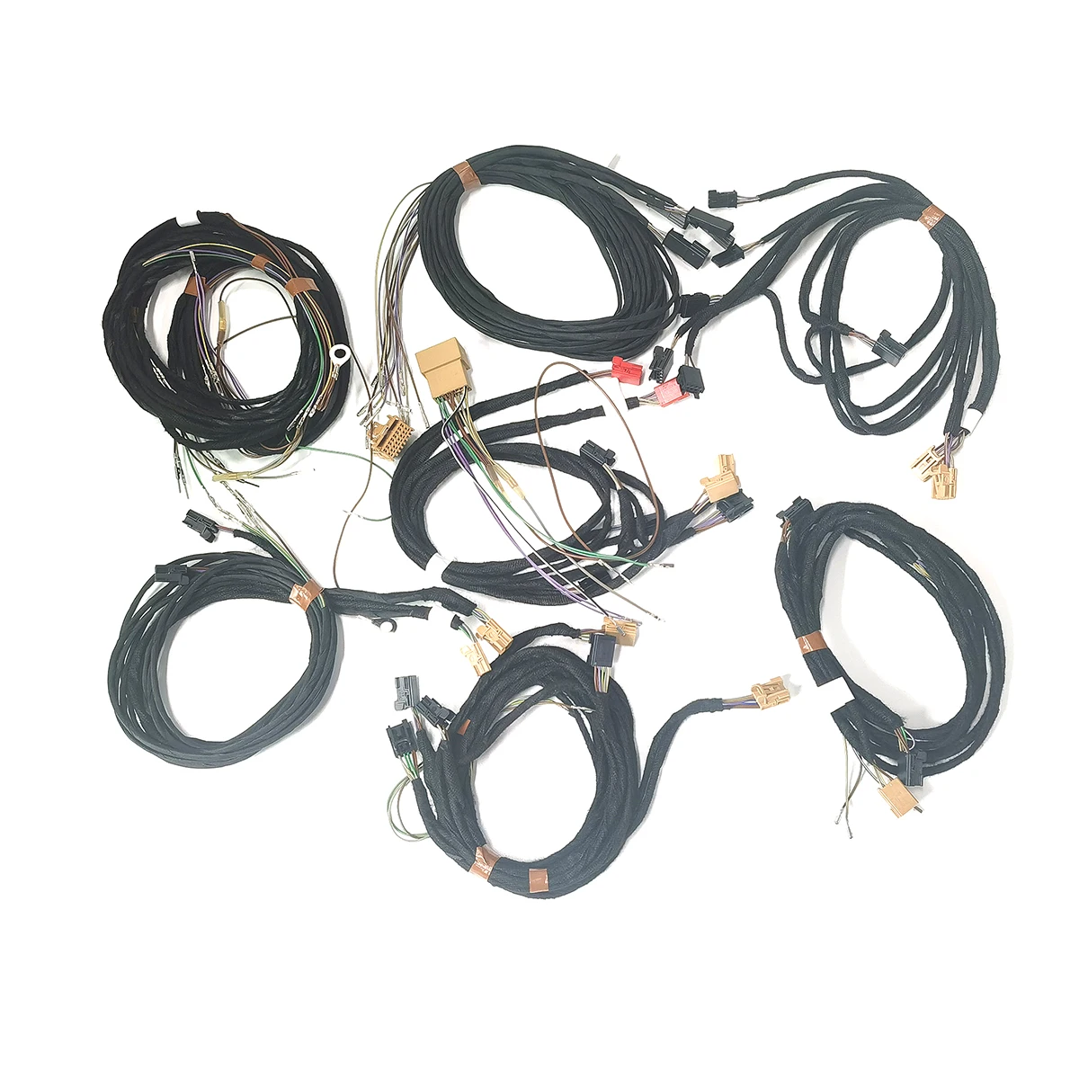 For Audi A6 A7 C8 Interior Door Dash Environment Ambient Multicolor Light Cable Wiring Harness