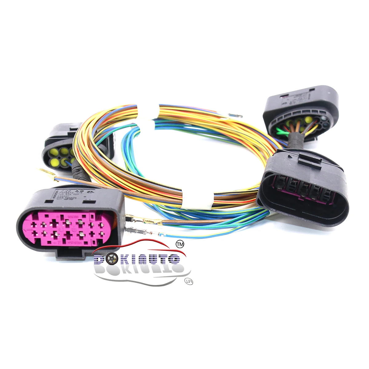 HID Xenon Headlight 10 to 14 Pin Connector Adapter harness Wire Cable For VW Beetle