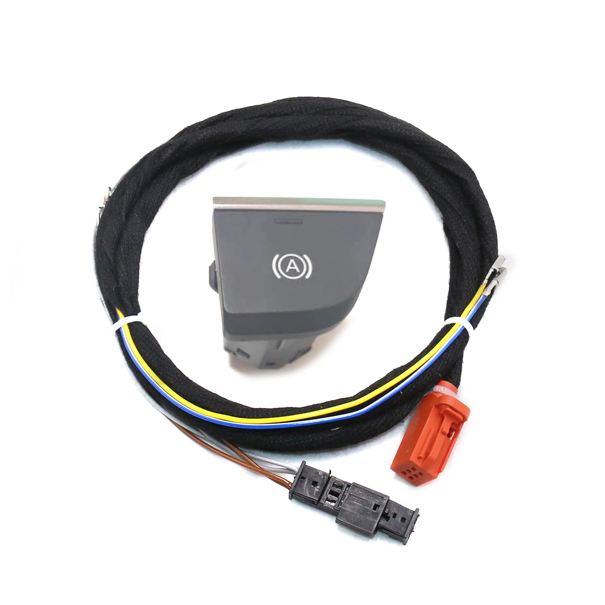 Hill Hold / Auto Hold Switch And Wire For Audi Q5 FY White backlight button LHD 80B 927 143