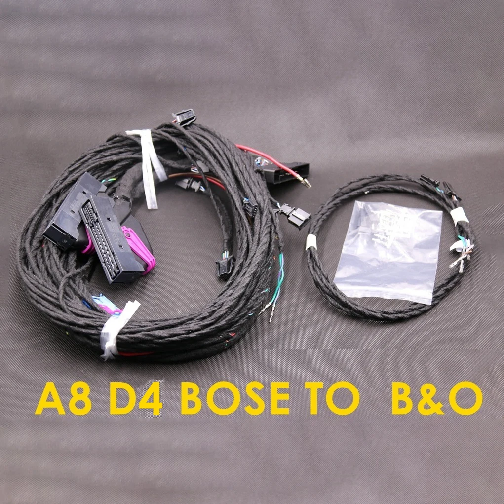 Upgrade Adapter Cable Wiring Harness Cable For A8 D4 BOSE TO  Bang &amp; Olufsen Audio Speakers Media B&amp;O System