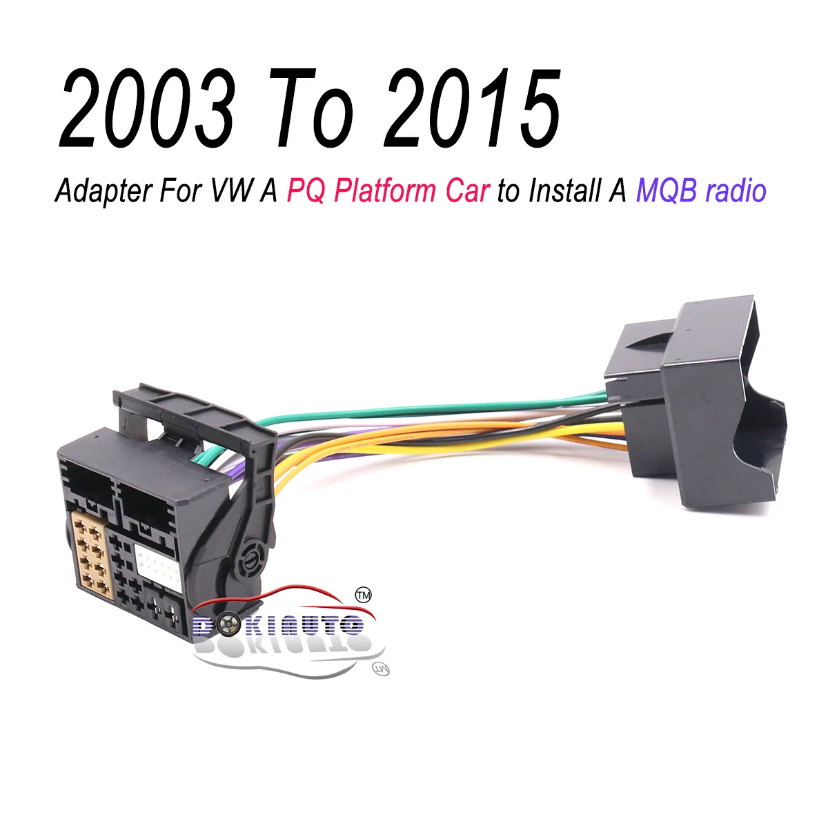 ISO Upgrade Radio Adapter FOR VW 2003 To 2015