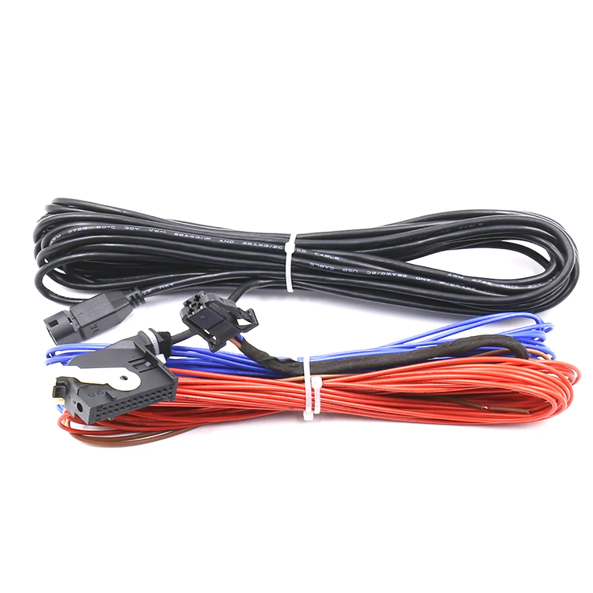 FOR RCD510 RNS315 RNS510 VW JETTA M5 MK6 TIGUAN RGB Rear View Reversing Camera harness Cable wire