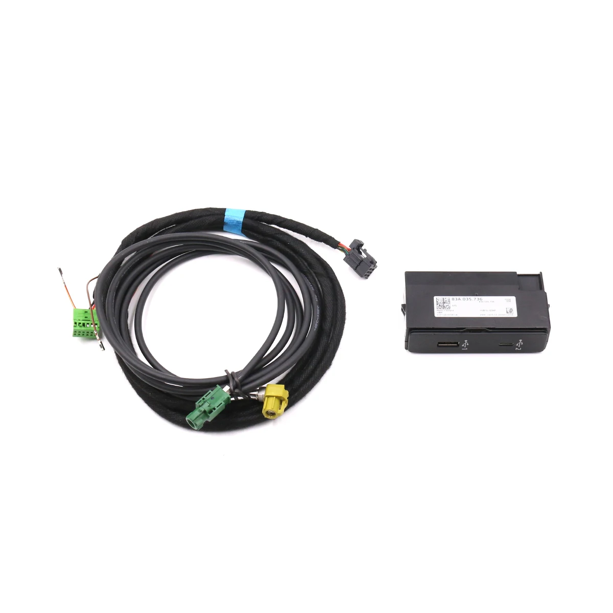 FOR Audi Q3 F3 USB &amp; TYPE-C CarPlay Music Smartphone Interface Cable wire Harness 83A 035 736