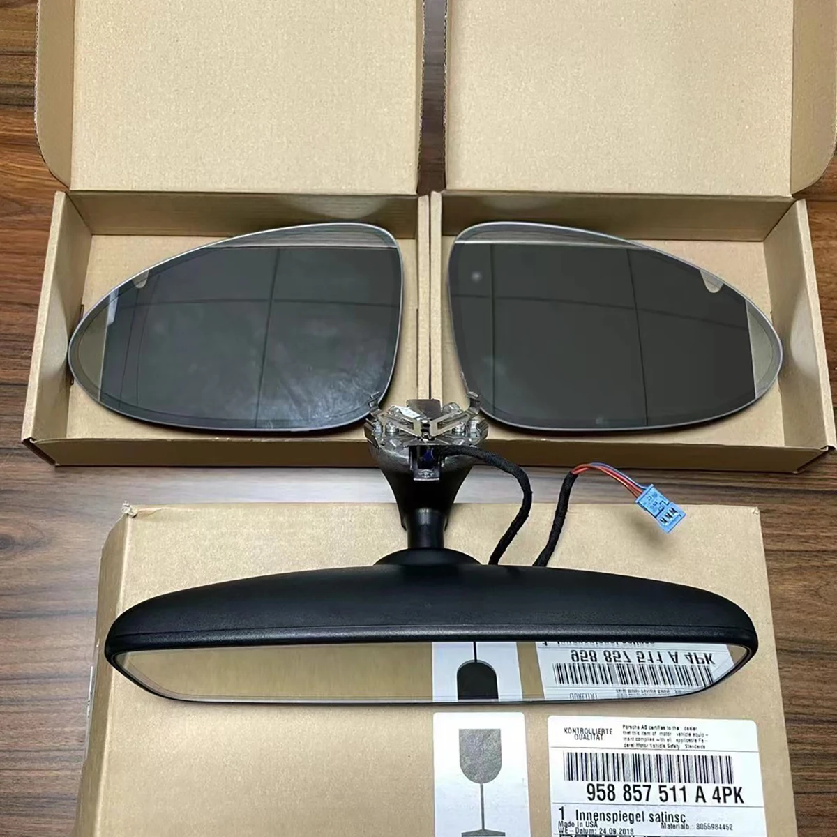 Antiglare Anti-glare Internal &amp; external Automatic Dimming Rear View Mirror For Porsche Macan