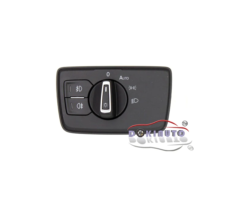 FOR Passat B8 MQB Chrome Auto Headlight Switch