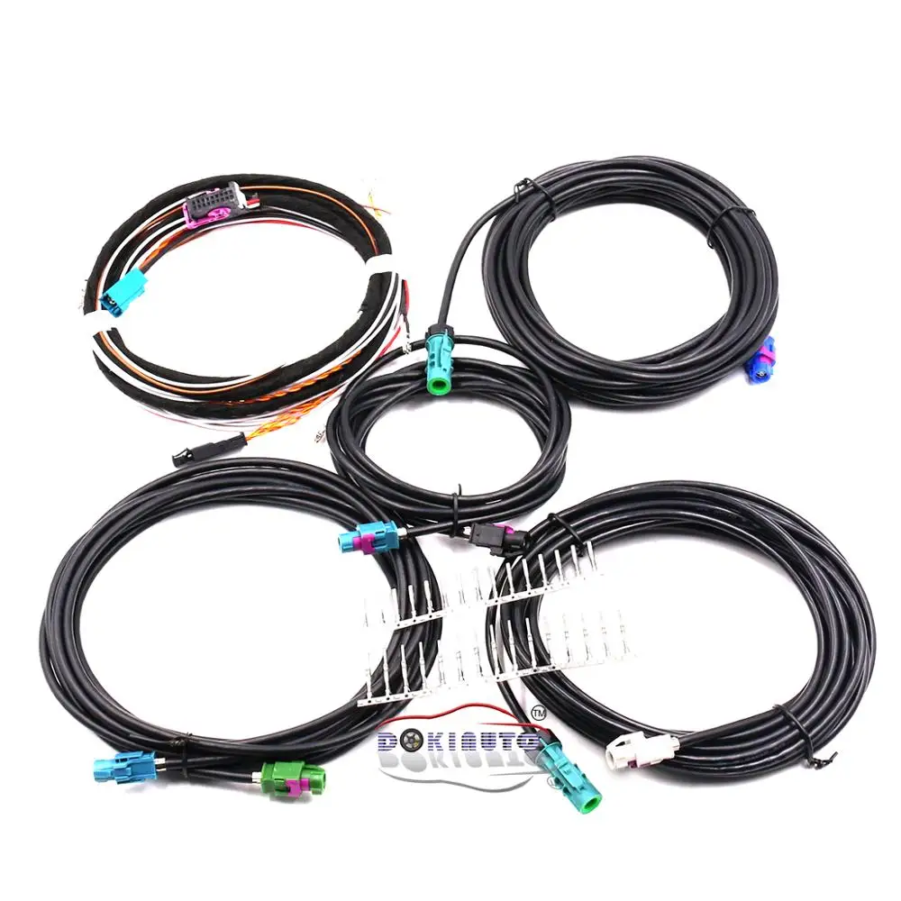 FOR VW Skoda Seat Original TIGUAN PASSAT B8 MQB Platform 360 Environment Rear Viewer Camera Harness cable wire