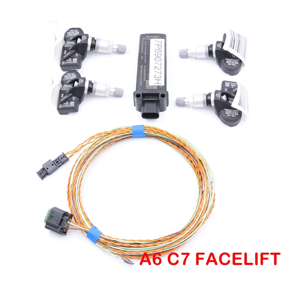 TMPS 2 TPMS Tire Pressure System FOR Audi A6 C7 PA Faceift 5Q0 907 275B &amp; 7P6 907 273 N 1 Set