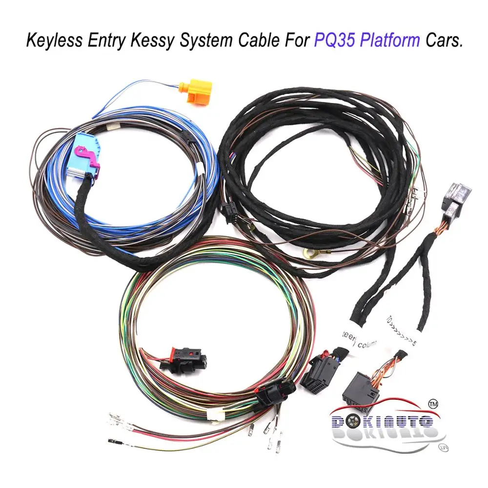 For VW Golf 6 Jetta MK6 PQ35 Keyless Entry Kessy system cable Start stop System harness Wire Cable