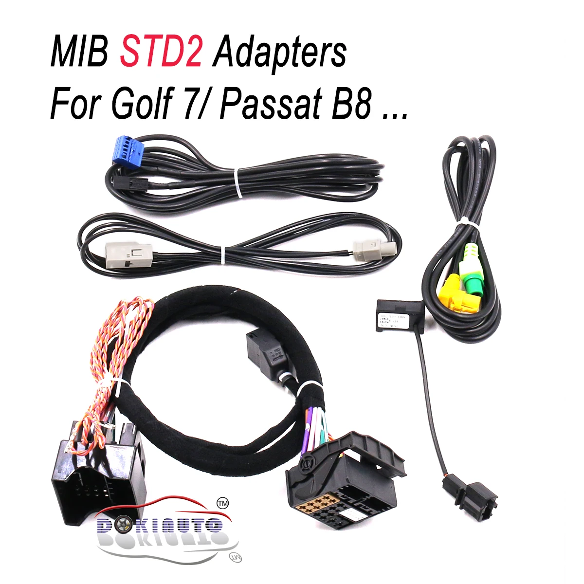 FOR Golf 7 MK7 Passat B8 MQB TIGUAN POLO 6C MIB STD2 ZR NAV Discover Pro Radio Adapter Cable Wire harness