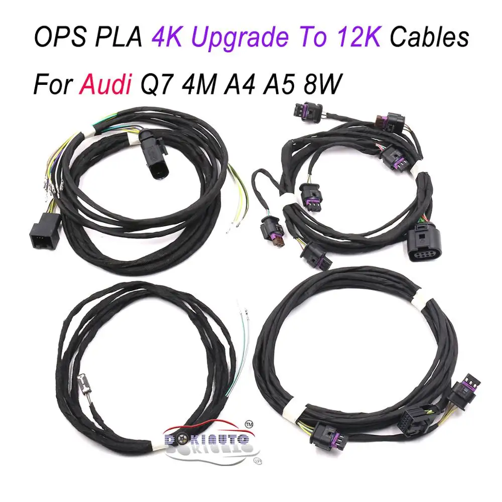 Auto Parking OPS PLA 4K To 12K Install Harness Wire For Audi Q7 4M A4 A5 8W