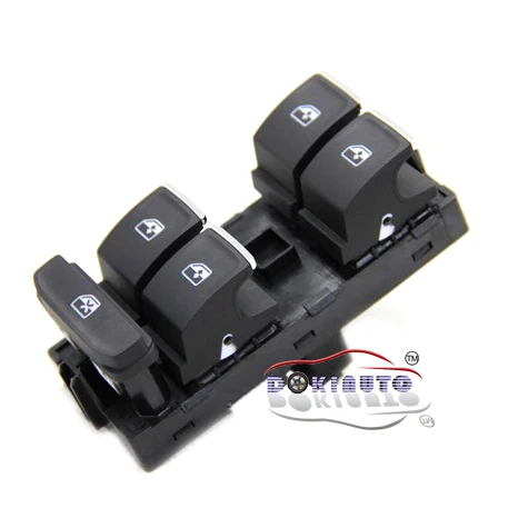 Brushed Chrome Master Window Switch FOR Skoda MQB Superb