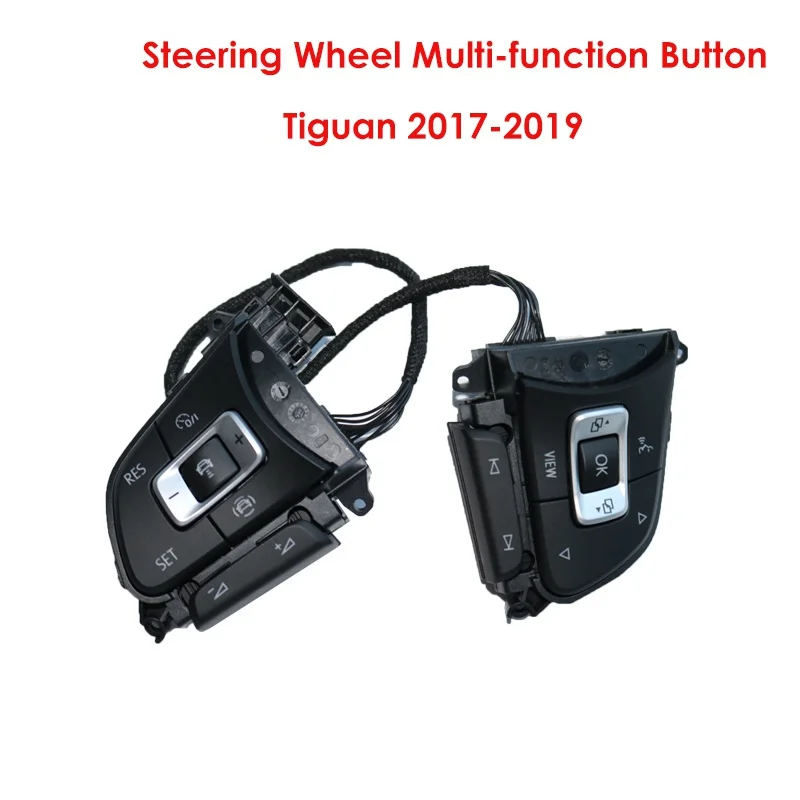 Steering Wheel Multi-function Button Support Shift Paddle For VW Tiguan 2017-2019 5NA 959 442 5NA959442B