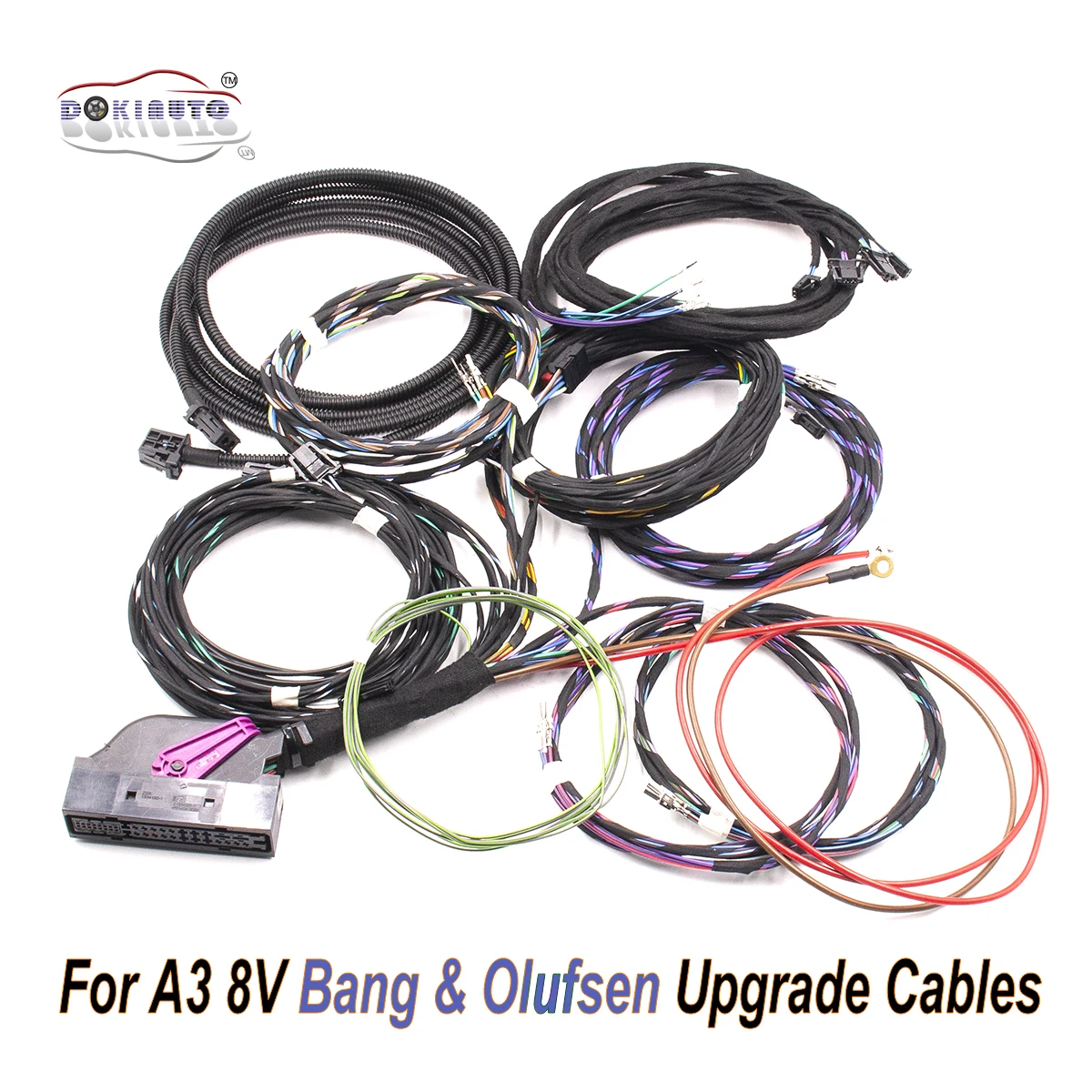 Upgrade Adapter Cable Wiring Harness Cable USE FIT For Audi A3 8V Bang &amp; Olufsen Audio Speakers Media B&amp;O System