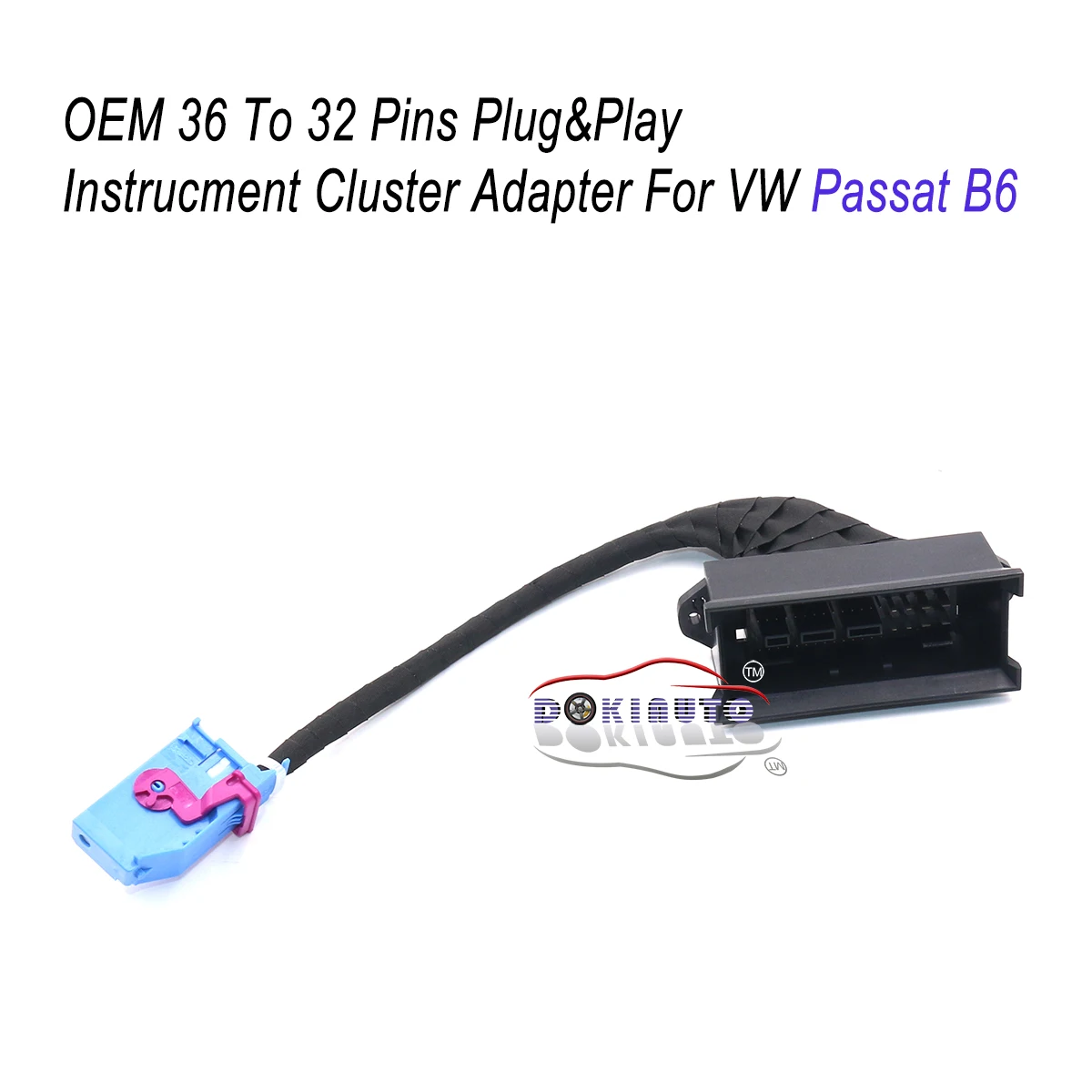 OEM 36 to 32 Pins Plug&amp;Play Instrucment Cluster Adapter for VW Passat B6