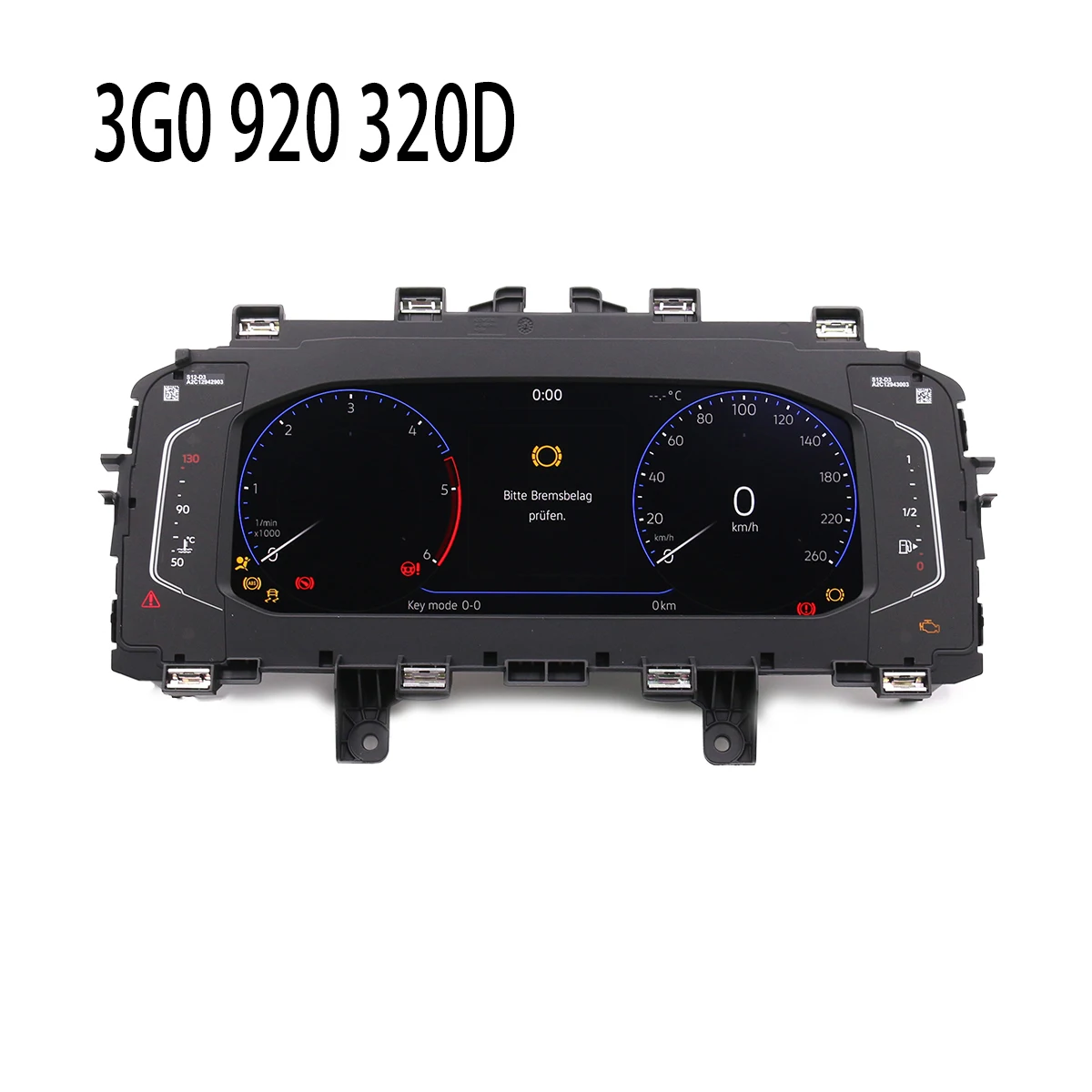 3G0920320D LCD Virtual Cockpit For VW instrument cluster 3G0 920 320D