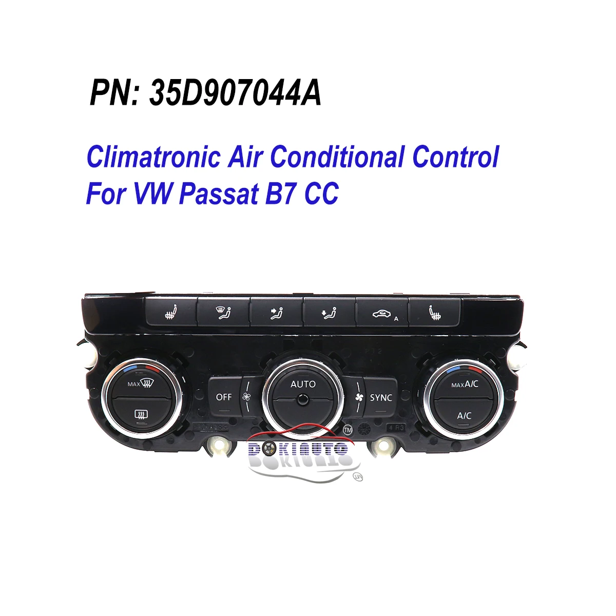 35D 907 044D Climatronic Air Condition Control Switch Panel AC Seat Heater For VW Passat B7 CC Tiguan Golf 6 35D907044D