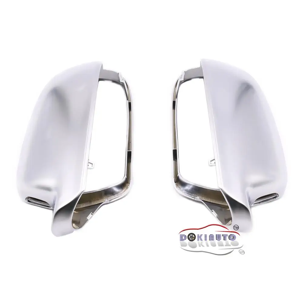 For Audi A4 S4 B8.5/PA Version A5 S5 B8.5 Side Assist Support Matt chrome Silver mirror case rearview mirror cover shell