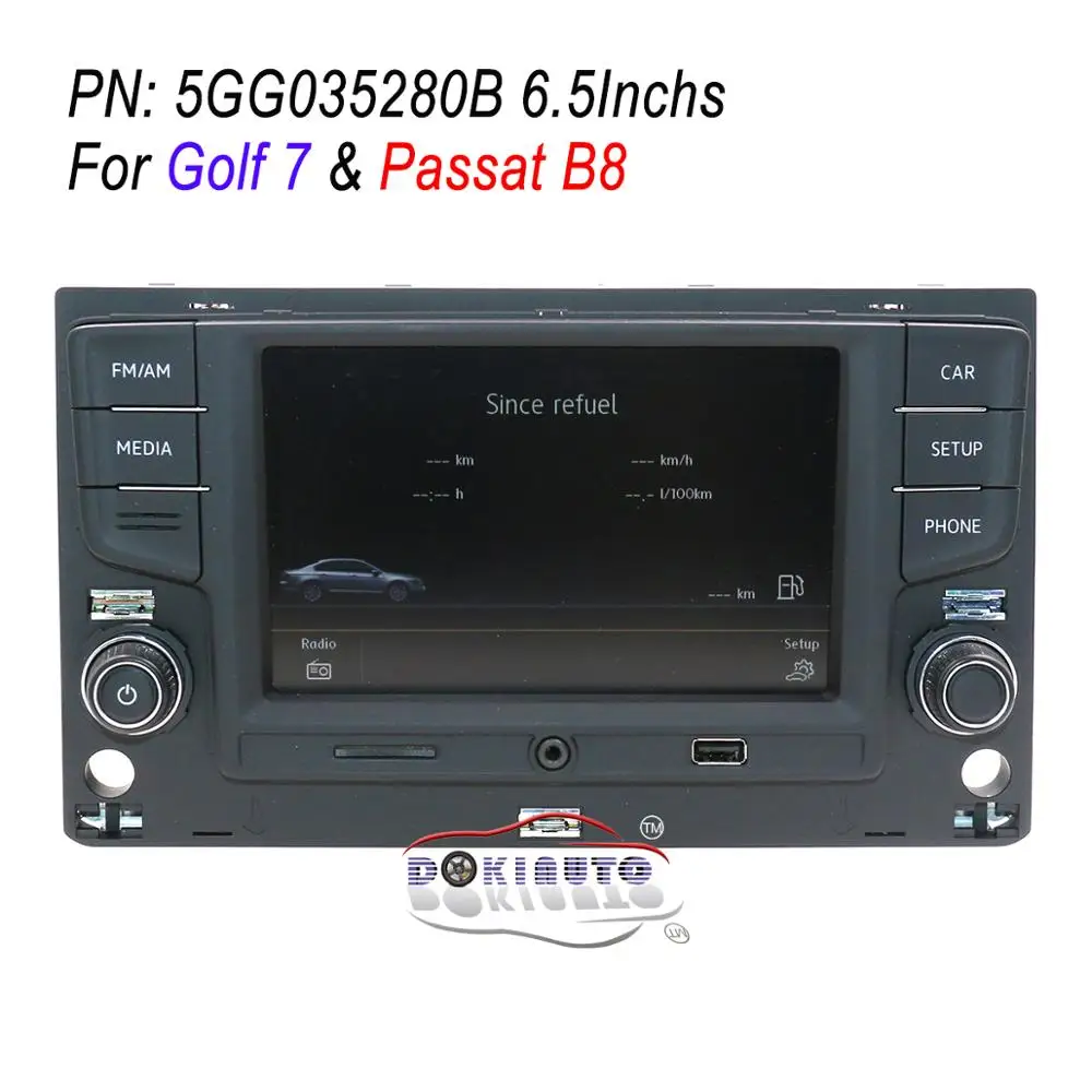 English OSD 6.5 &quot; MIB Radio System Support MirrorLink Bluetooth-compatible Desay 5GG035280B For VW Golf 7 MK7 VII Passat B8