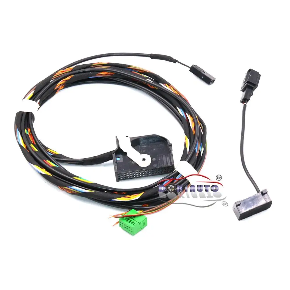 For VW RCD510 Bluetooth-compatible Wiring Harness cable 8X0035447A Tiguan GOLF Jetta Passat CC With Microphone 8X0 035 447 A