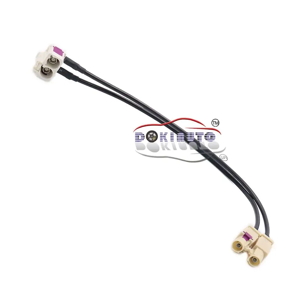 FOR VW RCD510 RNS 510 FAKRA Antenna Diversity RNS510(MFD3) RCD510 310 Radio Antenna Adapter 2 to 2 Conversion Cable