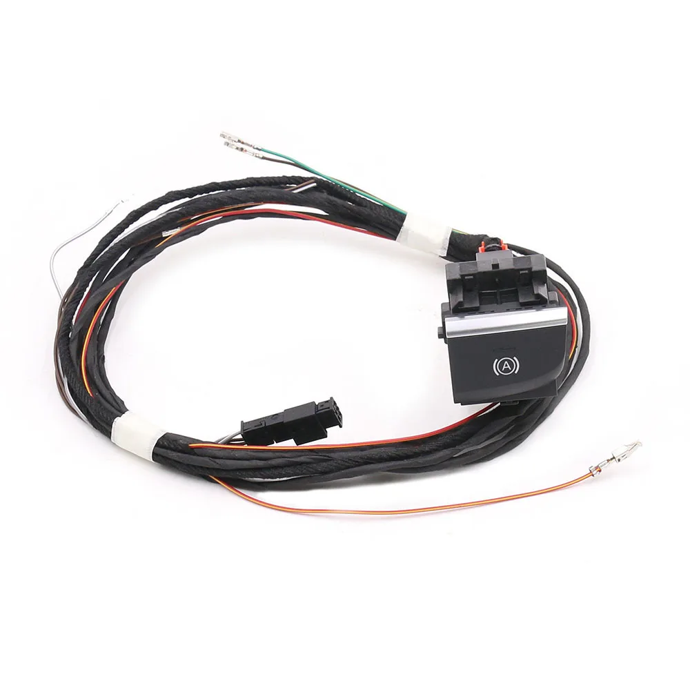 Hill Hold / Auto Hold Switch And Wire For Audi A3 8V Q2 White backlight button LHD RHD