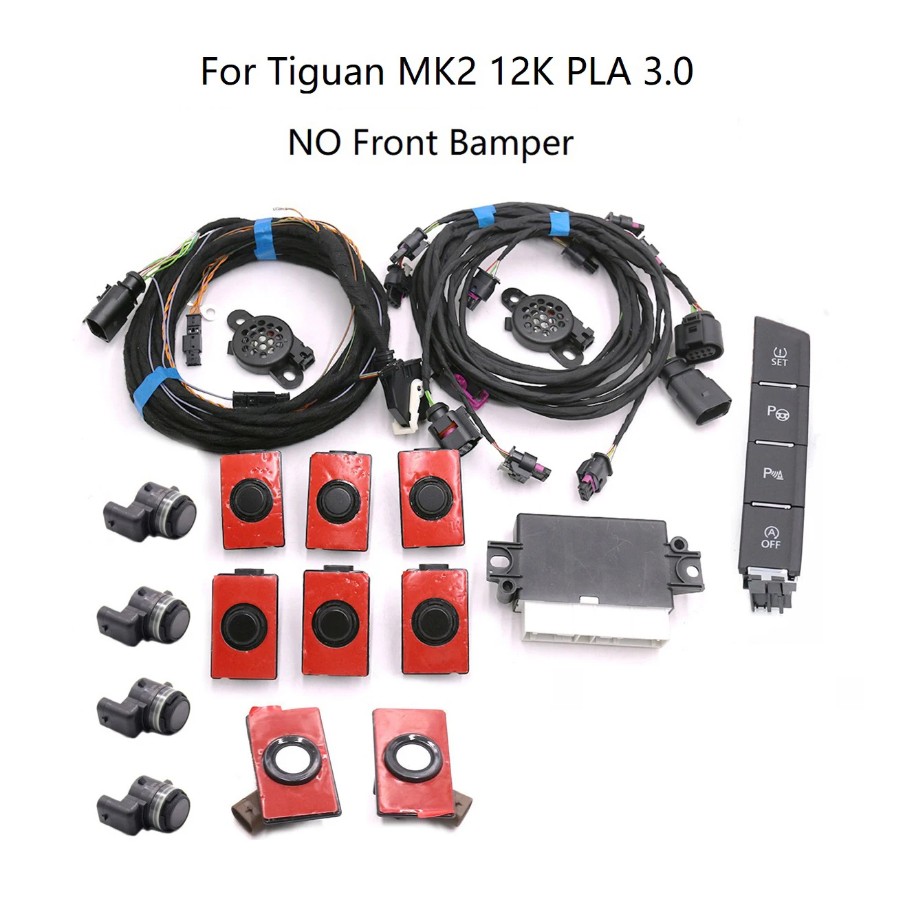 FOR VW Tiguan MK2 NO Front Bamper Bracket Park Pilot Parking Front and rear Parking Pilot 12K PLA 3.0 KIT