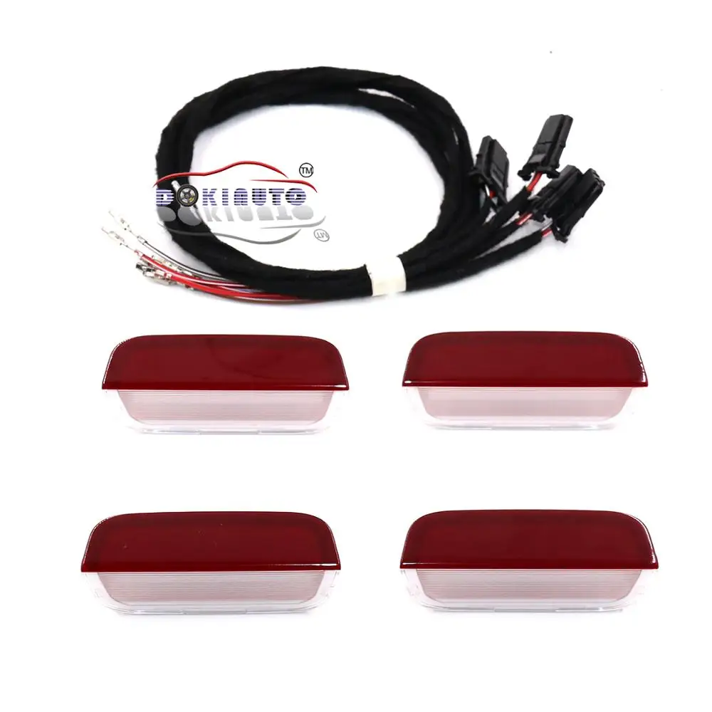 LED Door Light Door Lamp Lighting with Cable Harness FOR VW Passat B8 B7 B6 CC Tiguan MK2 Jetta Golf MK6