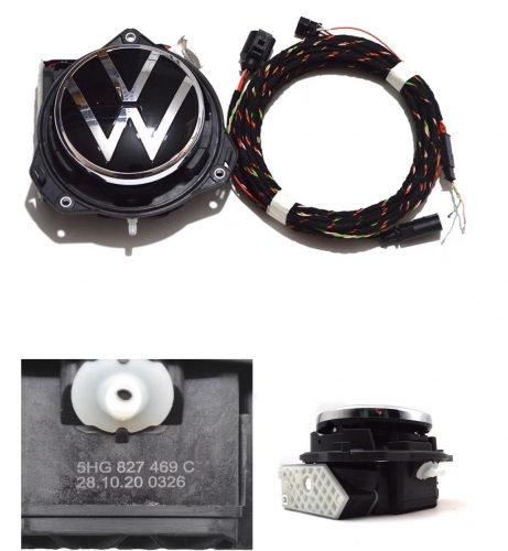 Flipping Badge Reversing Camera Emblem Rear View Camera Badge Parking Camera FOR VW Golf 8 MK8