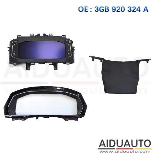 Virtual Cockpit Cluster For VW Passat B8 Arteon GTE 3GB 920 324 A liquid Crystal - 5C IMMO Ethernet