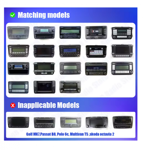 Android Auto RCD360 PRO Carplay Car Radio NONAME New RCD330 MIB Radio For VW Golf 5 6 Jetta MK5 MK6 Tiguan CC Polo Passat B5 B6