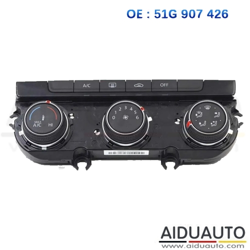 For VW Golf Sportsvan 51G 907 426 Climatronic Air Condition Control Switch Panel