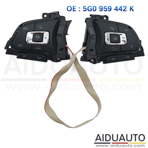 Car multifunctional steering wheel button For vw Golf 7 MK7 VII Passat Variant 5G0 959 442 K M N