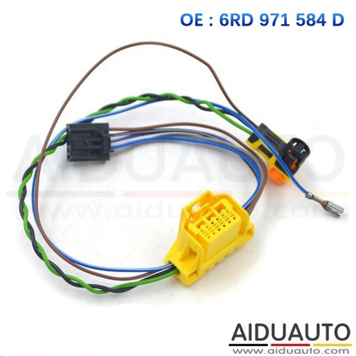 6RD 971 584 D Steering Wheel Multifunctional Wiring Harness Cable Plug For VW Jetta MK7