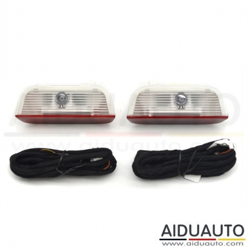 1Set Car Door Light LED Welcome Lamp DIY Logo Projector Light with Flash Warning Light Function