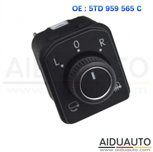 For VW Tiguan L Passat BL Touran L Fold the rearview mirror switch 5TD 959 565 C