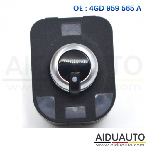 For Audi A6 S6 C7 A7 A8 TT Chrome Electric Mirror Adjust Switch Knob Folding Switch 4GD 959 565 A