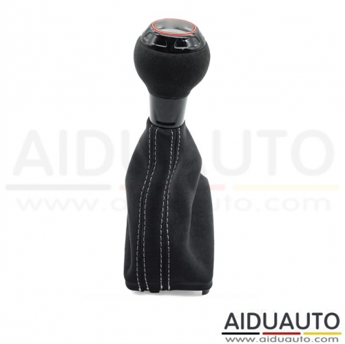 For Audi A6 C7 Gear Shift Knob Handball with PU Leather Gaiter Boot Cover