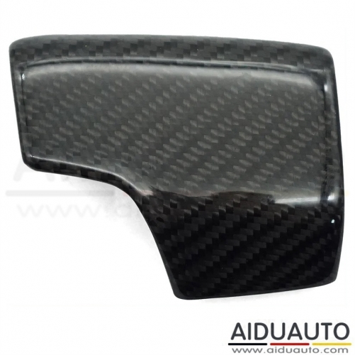 For Audi A6 C8 19-24 Cen Mahogany Carbon Fiber Shift Head Handle Handball Cover Gear Shift Knob Cover