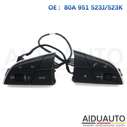 For Audi Q5 FY Q7 4M Q8 80A 951 523J 523K multifunction steering wheel buttons