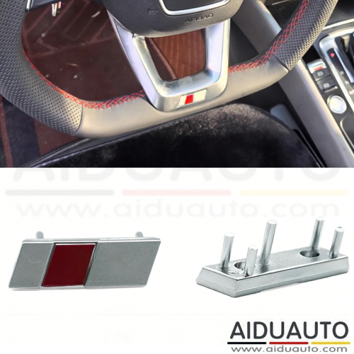 For Audi A4 B9 A5 Q5 FY Q7 S-Line S Logo Steering Wheel Badge Emblem Insert Trim