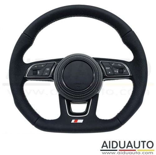 Perforated Leather Steering Wheel For Audi A4 B9