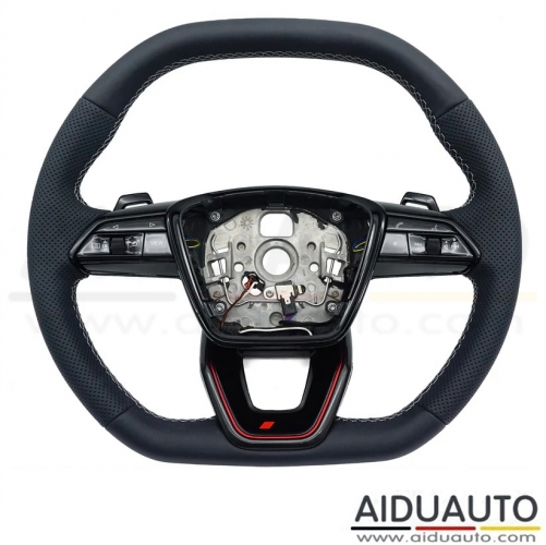 For Audi A6 C8 A7 S RS Carbon Fiber Sports Steering Wheel With Heating Function